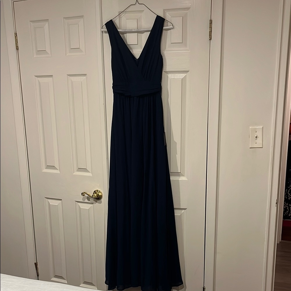 Elegant Navy Blue Maxi Dress